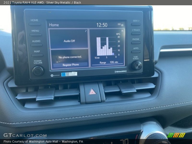 Silver Sky Metallic / Black 2021 Toyota RAV4 XLE AWD