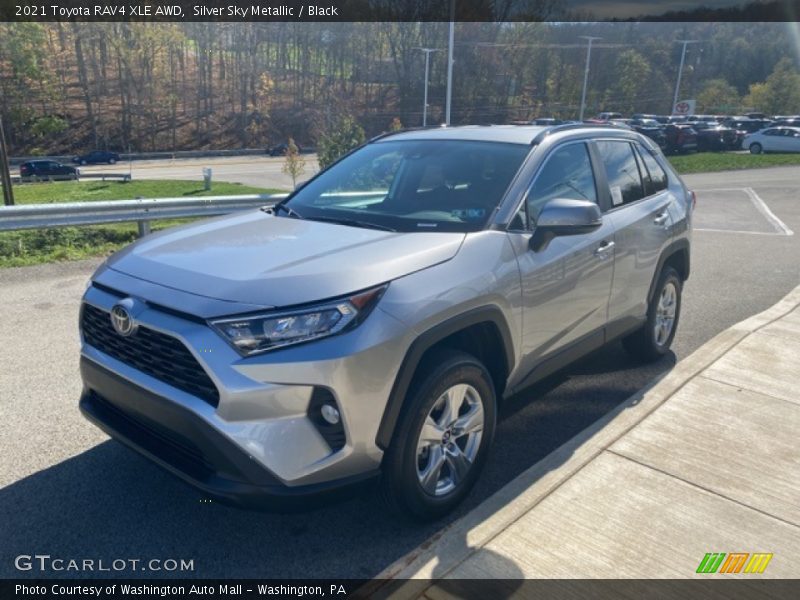 Silver Sky Metallic / Black 2021 Toyota RAV4 XLE AWD