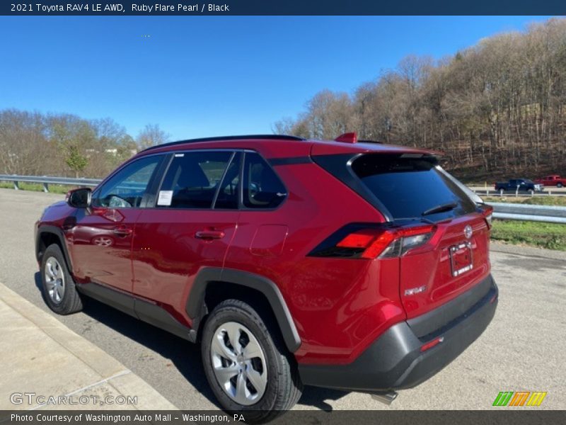 Ruby Flare Pearl / Black 2021 Toyota RAV4 LE AWD