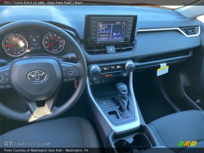 Ruby Flare Pearl / Black 2021 Toyota RAV4 LE AWD