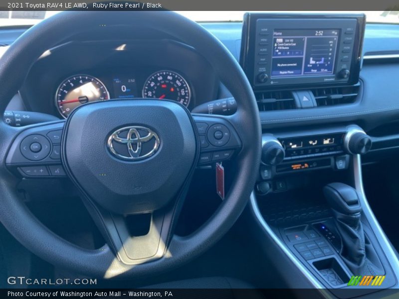 Ruby Flare Pearl / Black 2021 Toyota RAV4 LE AWD