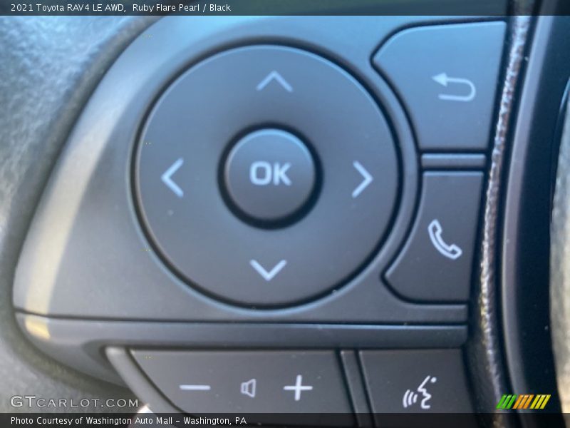 Ruby Flare Pearl / Black 2021 Toyota RAV4 LE AWD