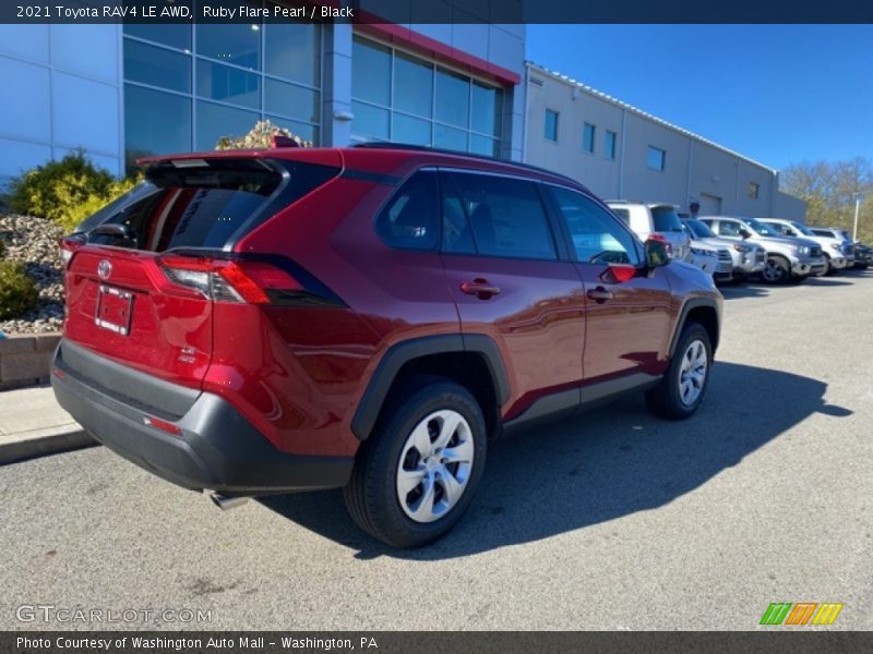Ruby Flare Pearl / Black 2021 Toyota RAV4 LE AWD