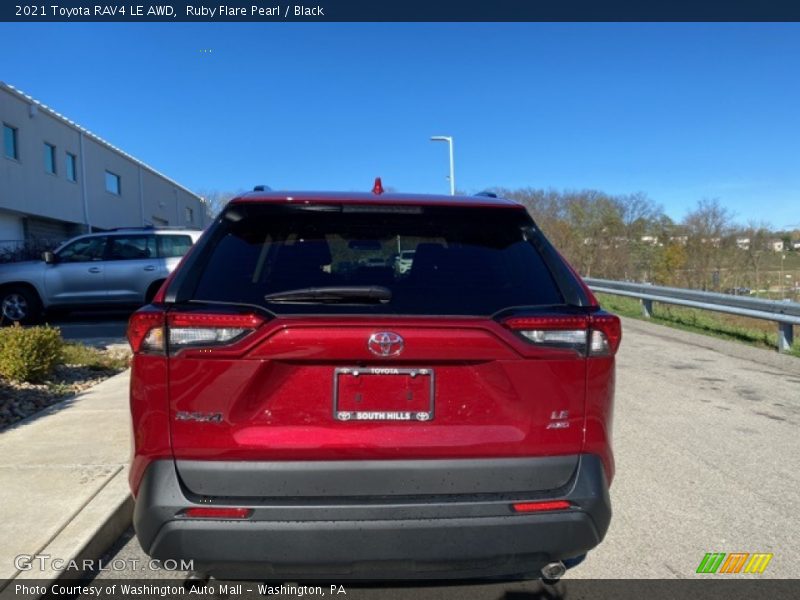 Ruby Flare Pearl / Black 2021 Toyota RAV4 LE AWD
