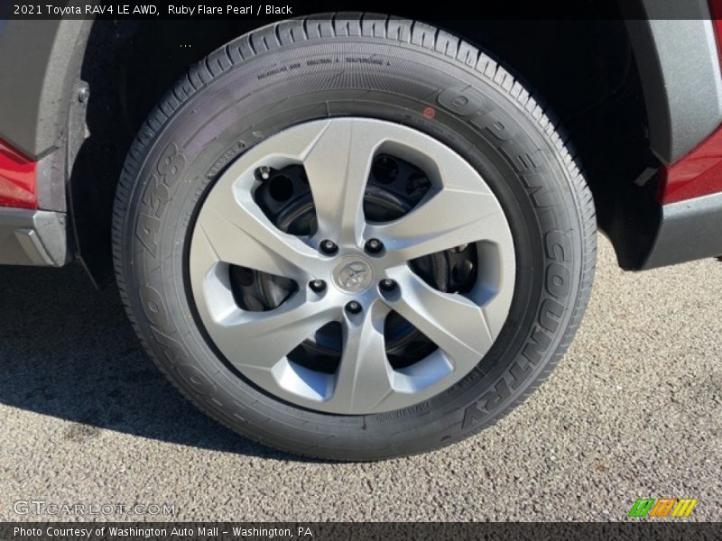 Ruby Flare Pearl / Black 2021 Toyota RAV4 LE AWD