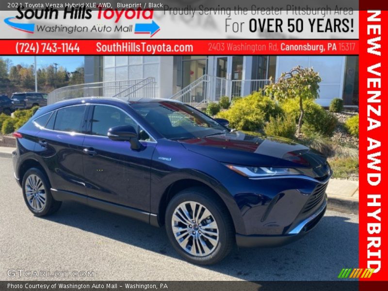 Blueprint / Black 2021 Toyota Venza Hybrid XLE AWD