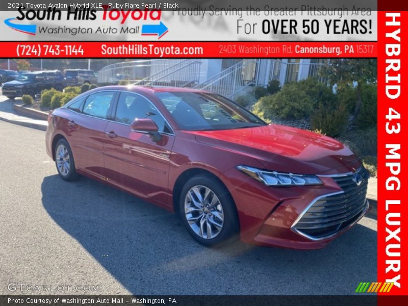 Ruby Flare Pearl / Black 2021 Toyota Avalon Hybrid XLE