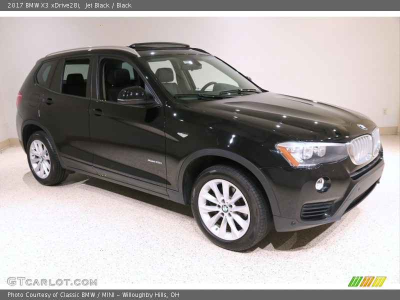 Jet Black / Black 2017 BMW X3 xDrive28i