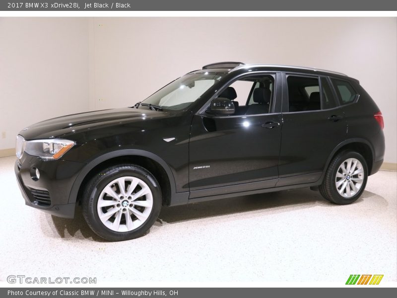 Jet Black / Black 2017 BMW X3 xDrive28i