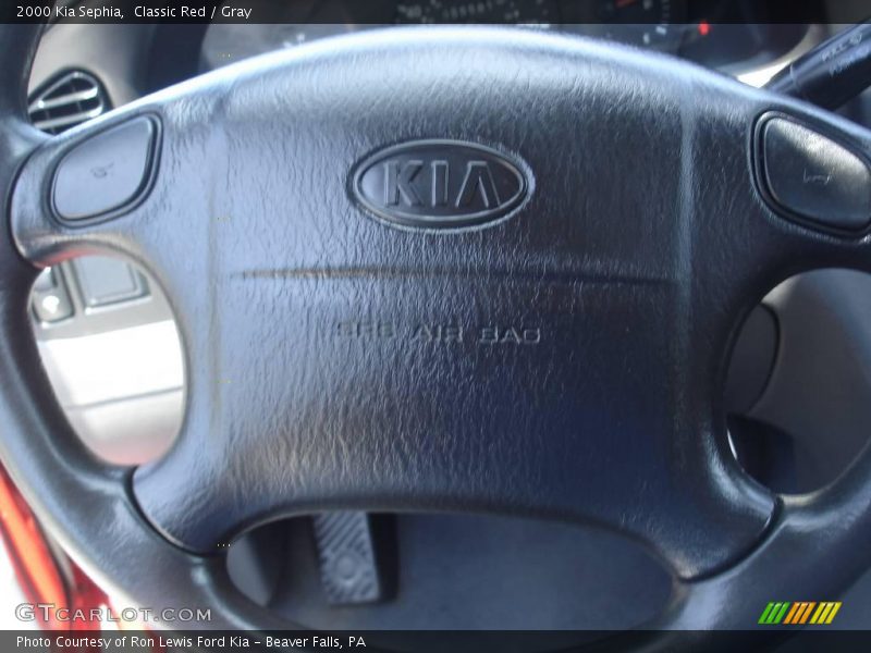 Classic Red / Gray 2000 Kia Sephia