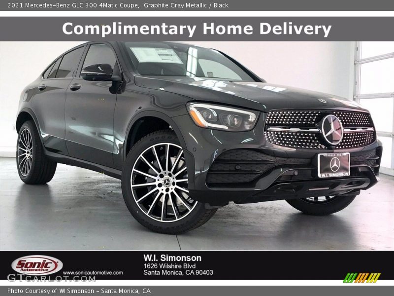 Graphite Gray Metallic / Black 2021 Mercedes-Benz GLC 300 4Matic Coupe