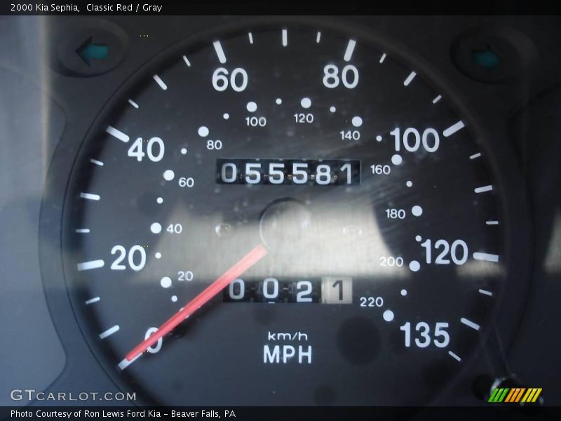 Classic Red / Gray 2000 Kia Sephia