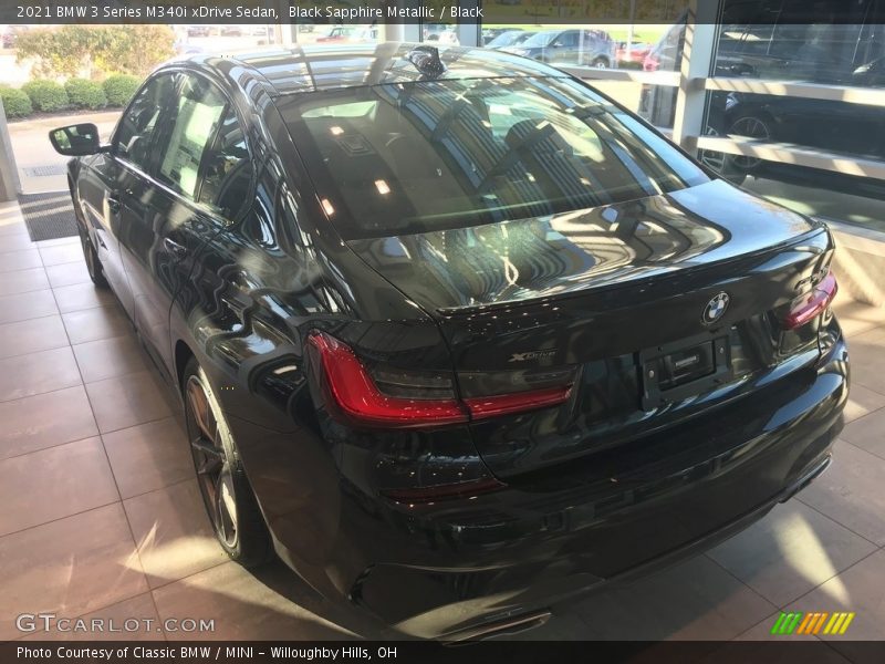 Black Sapphire Metallic / Black 2021 BMW 3 Series M340i xDrive Sedan