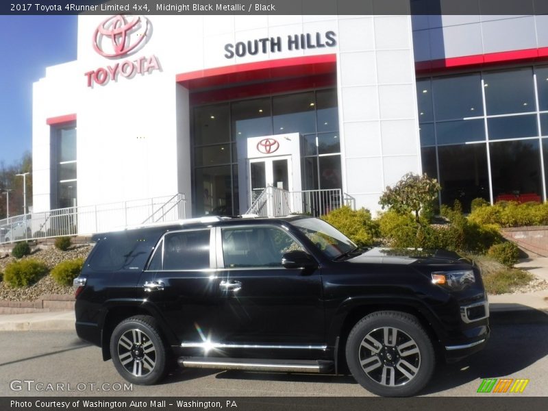 Midnight Black Metallic / Black 2017 Toyota 4Runner Limited 4x4