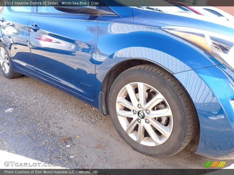 Windy Sea Blue / Gray 2015 Hyundai Elantra SE Sedan