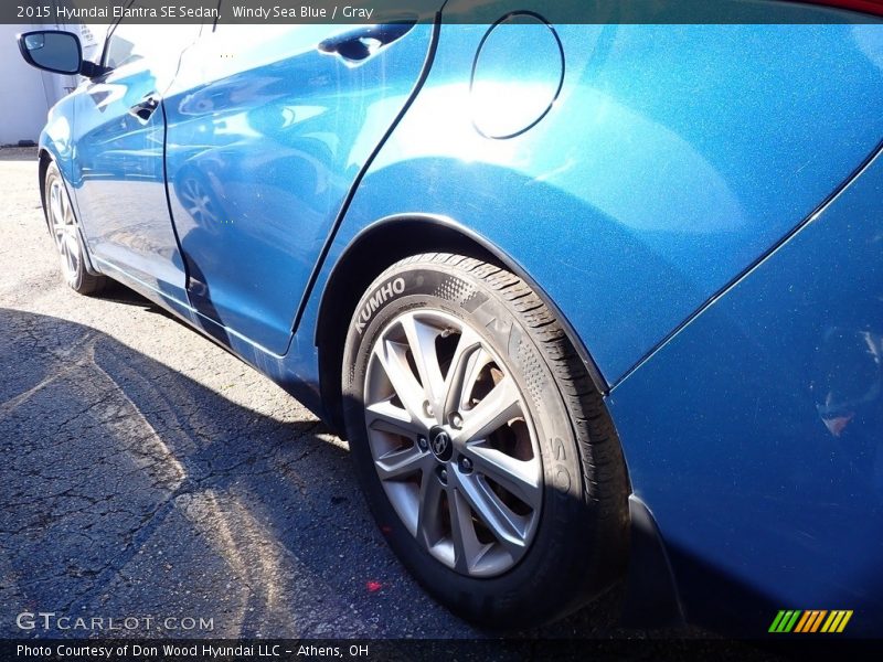 Windy Sea Blue / Gray 2015 Hyundai Elantra SE Sedan