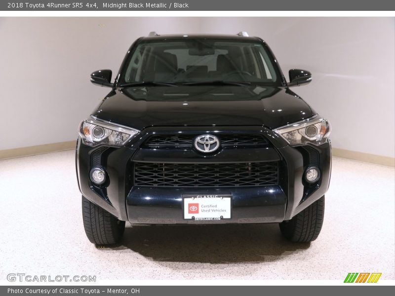Midnight Black Metallic / Black 2018 Toyota 4Runner SR5 4x4