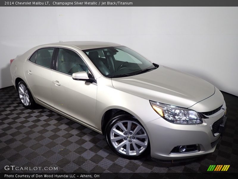 Champagne Silver Metallic / Jet Black/Titanium 2014 Chevrolet Malibu LT