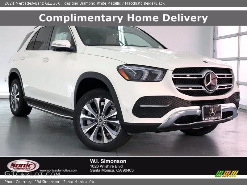 designo Diamond White Metallic / Macchiato Beige/Black 2021 Mercedes-Benz GLE 350