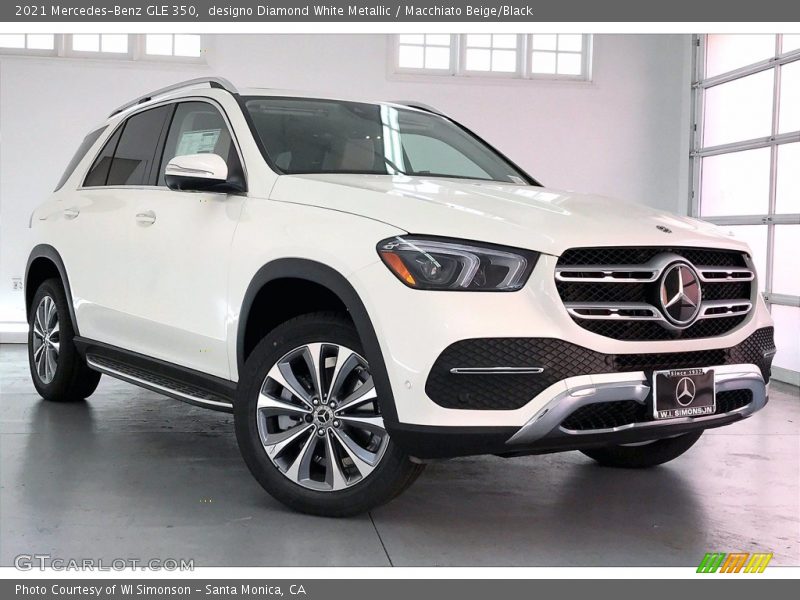 designo Diamond White Metallic / Macchiato Beige/Black 2021 Mercedes-Benz GLE 350