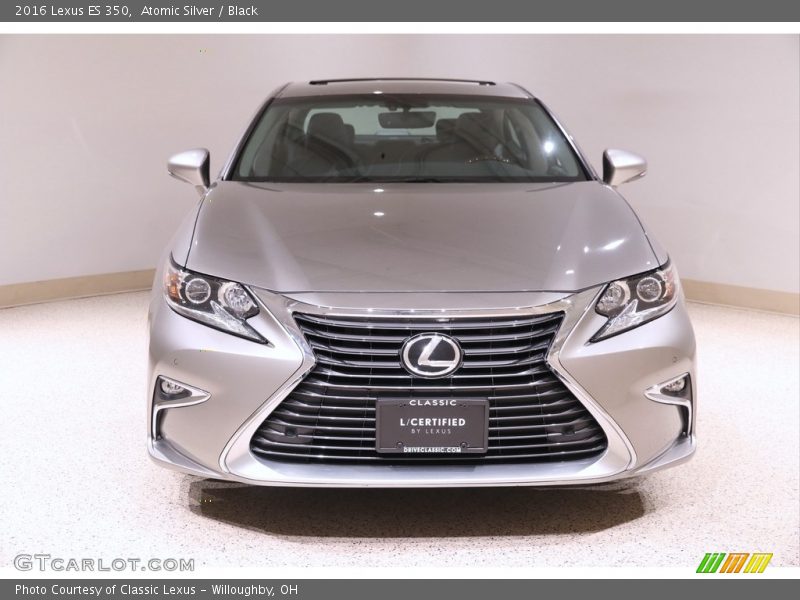 Atomic Silver / Black 2016 Lexus ES 350