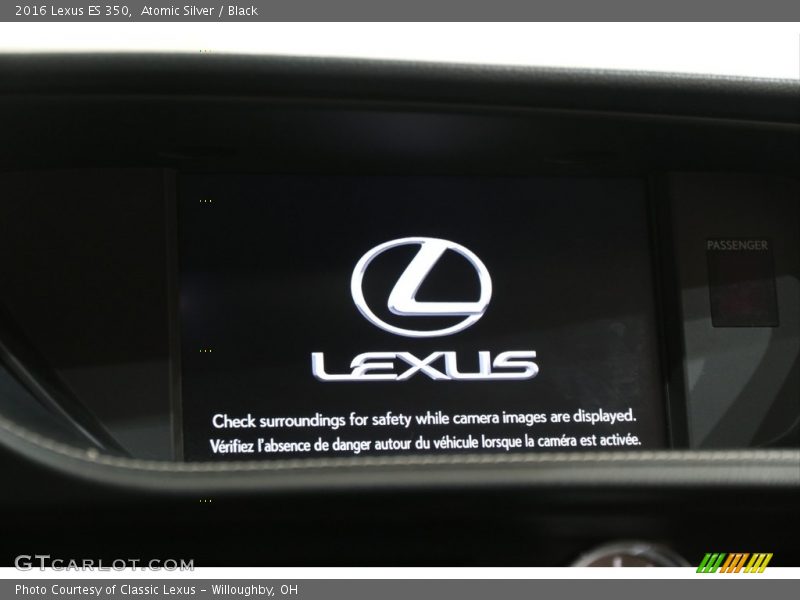 Atomic Silver / Black 2016 Lexus ES 350