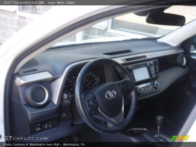 Super White / Black 2017 Toyota RAV4 XLE AWD
