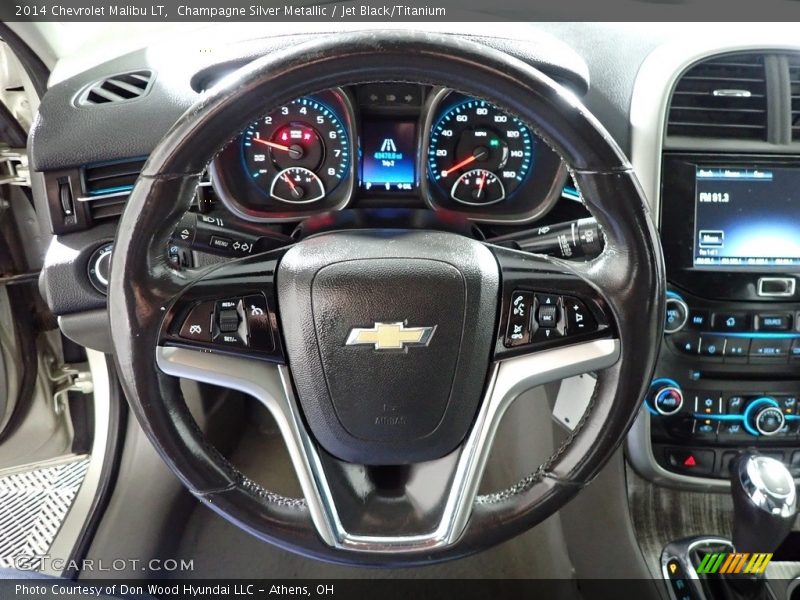 Champagne Silver Metallic / Jet Black/Titanium 2014 Chevrolet Malibu LT