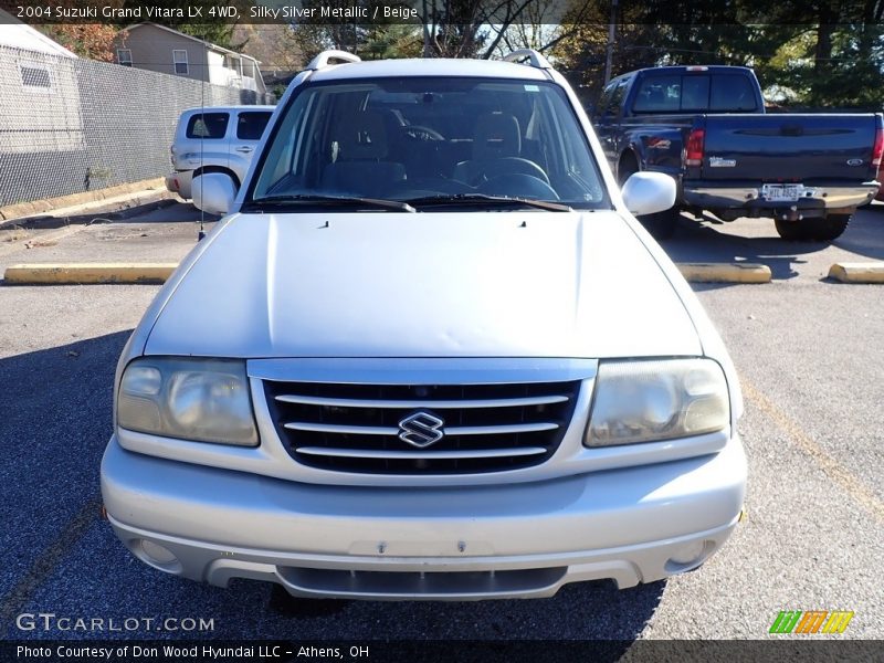 Silky Silver Metallic / Beige 2004 Suzuki Grand Vitara LX 4WD