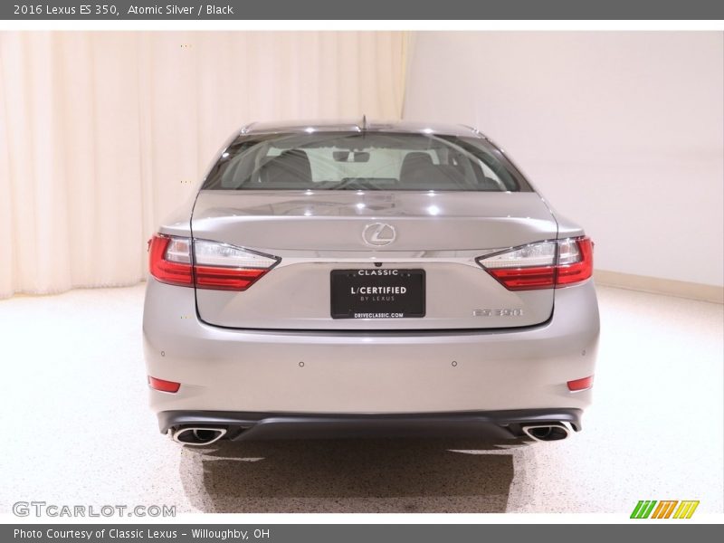 Atomic Silver / Black 2016 Lexus ES 350