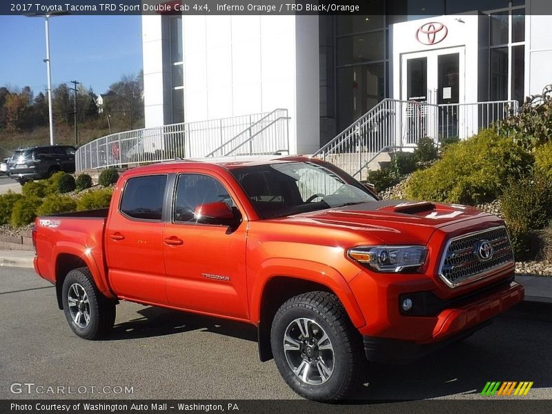 Inferno Orange / TRD Black/Orange 2017 Toyota Tacoma TRD Sport Double Cab 4x4