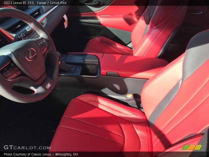 Front Seat of 2021 ES 350