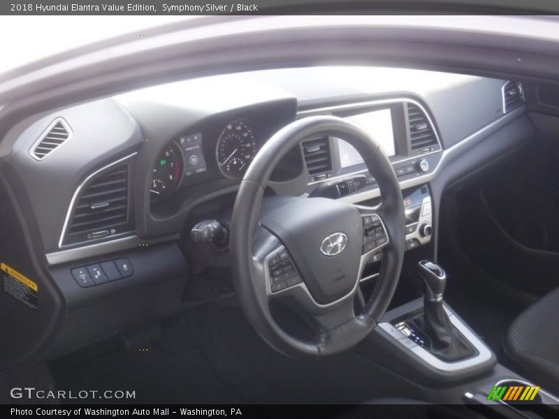 Symphony Silver / Black 2018 Hyundai Elantra Value Edition
