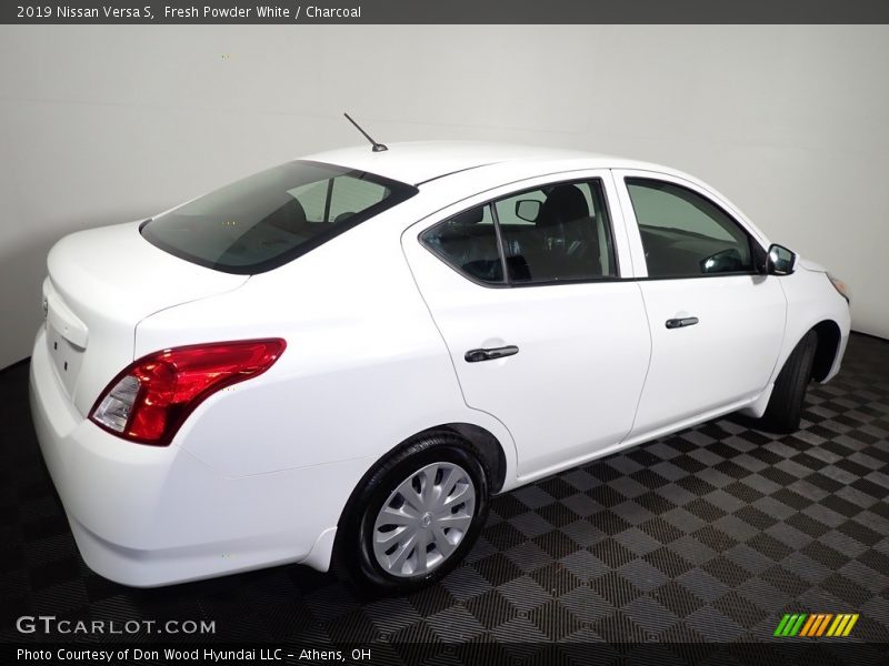 Fresh Powder White / Charcoal 2019 Nissan Versa S