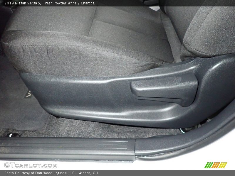 Fresh Powder White / Charcoal 2019 Nissan Versa S