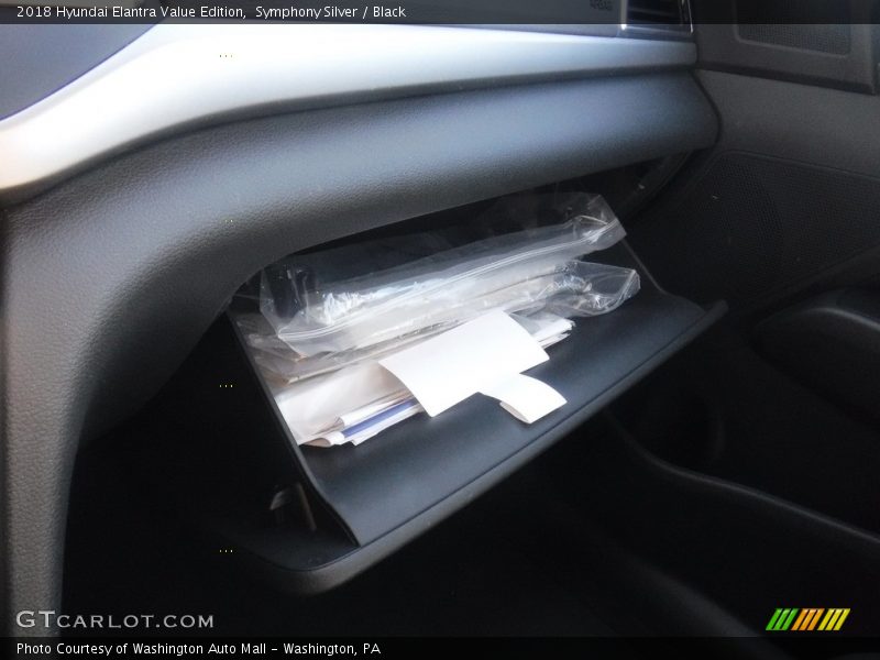Symphony Silver / Black 2018 Hyundai Elantra Value Edition