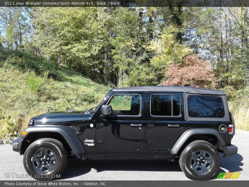 Black / Black 2021 Jeep Wrangler Unlimited Sport Altitude 4x4