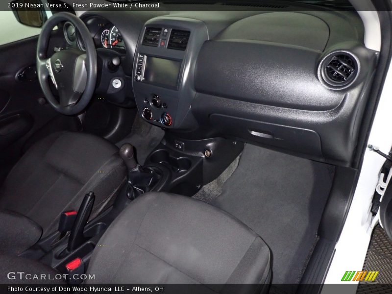 Fresh Powder White / Charcoal 2019 Nissan Versa S