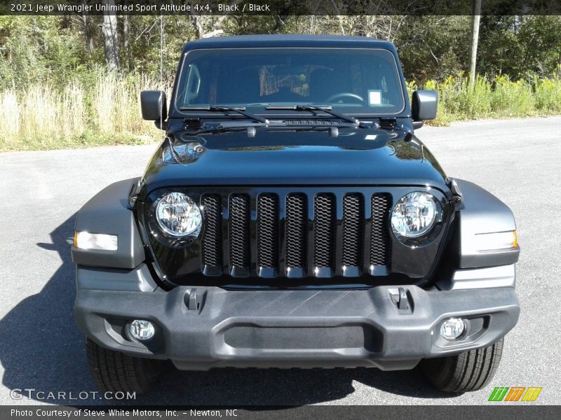 Black / Black 2021 Jeep Wrangler Unlimited Sport Altitude 4x4