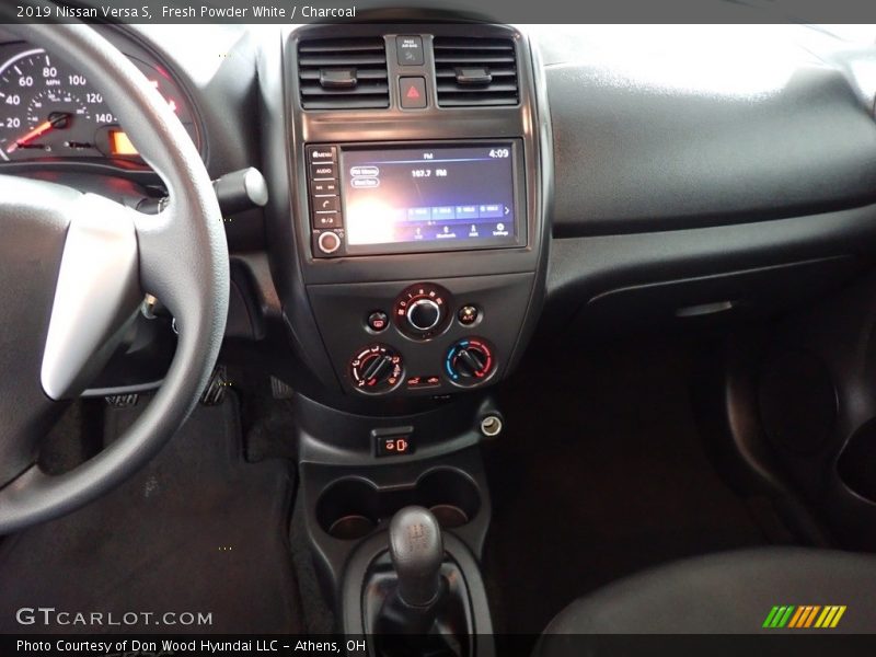 Fresh Powder White / Charcoal 2019 Nissan Versa S