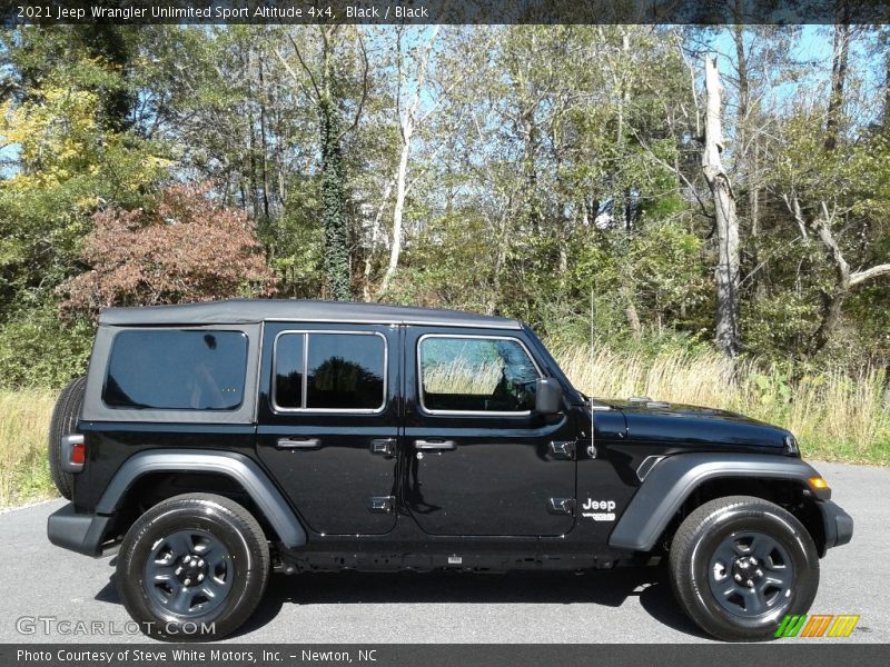 Black / Black 2021 Jeep Wrangler Unlimited Sport Altitude 4x4