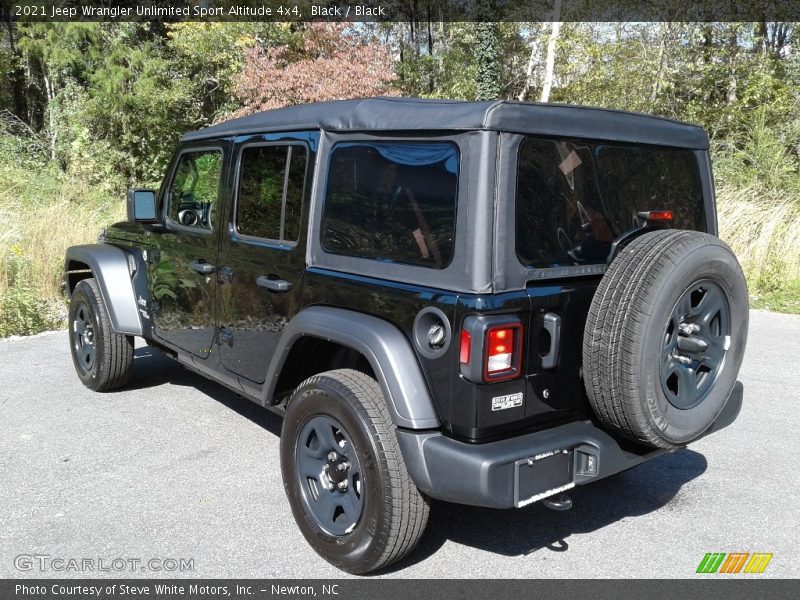 Black / Black 2021 Jeep Wrangler Unlimited Sport Altitude 4x4