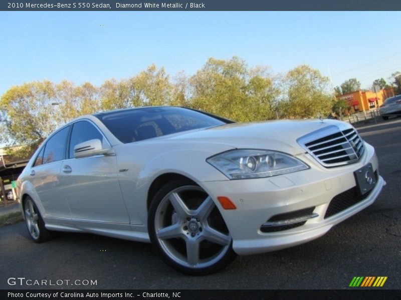 Diamond White Metallic / Black 2010 Mercedes-Benz S 550 Sedan