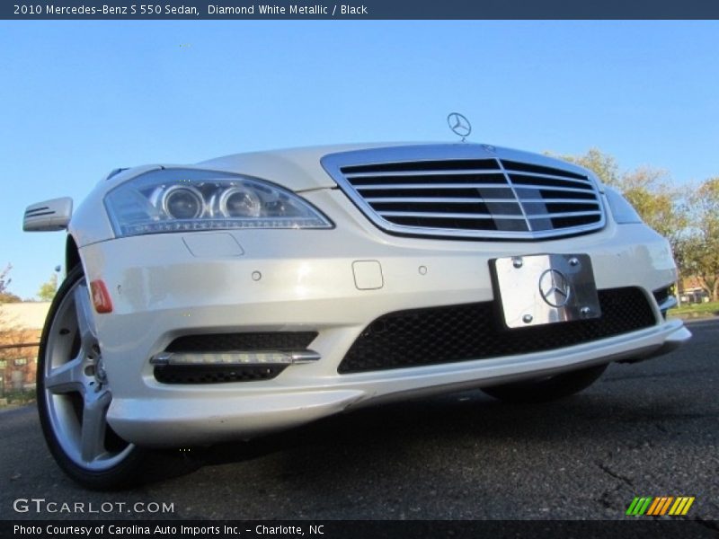 Diamond White Metallic / Black 2010 Mercedes-Benz S 550 Sedan