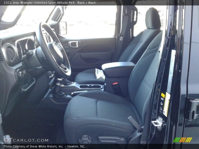 Black / Black 2021 Jeep Wrangler Unlimited Sport Altitude 4x4