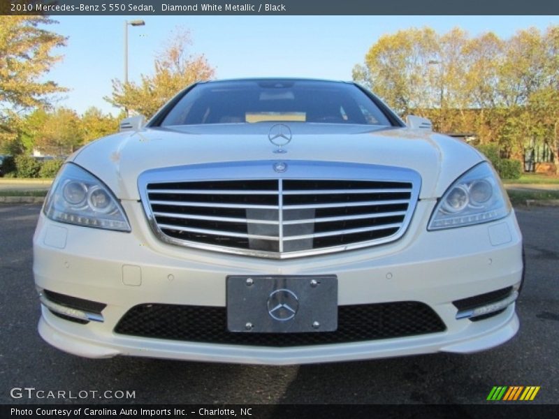 Diamond White Metallic / Black 2010 Mercedes-Benz S 550 Sedan