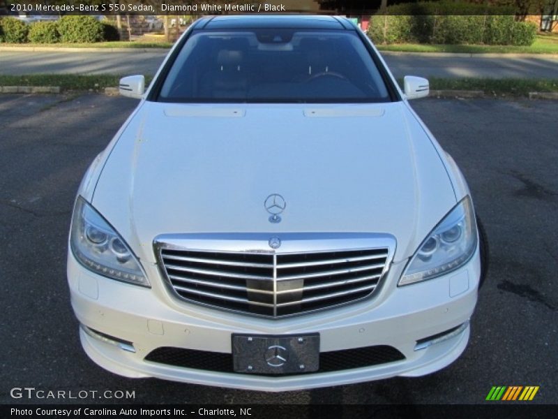 Diamond White Metallic / Black 2010 Mercedes-Benz S 550 Sedan