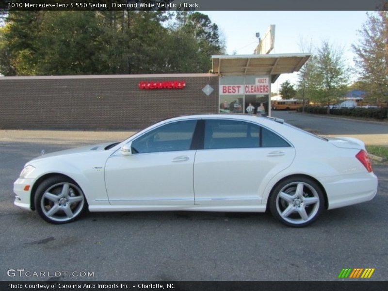 Diamond White Metallic / Black 2010 Mercedes-Benz S 550 Sedan