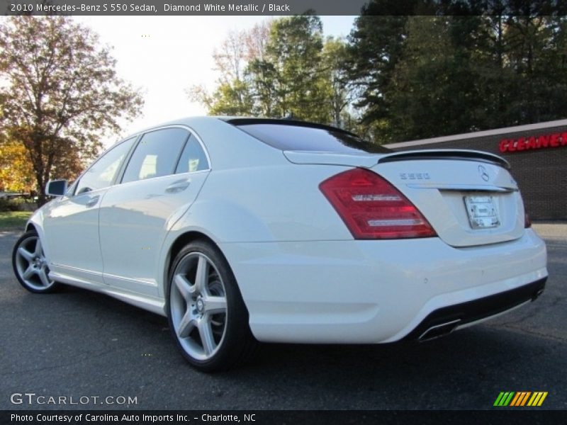 Diamond White Metallic / Black 2010 Mercedes-Benz S 550 Sedan