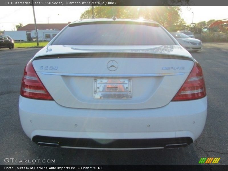 Diamond White Metallic / Black 2010 Mercedes-Benz S 550 Sedan